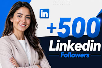 promote 500 linkedin followers manually