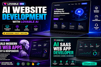 develop modern lovable ai saas website with supabase auth
