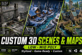 create custom 3d environments for games and concept art