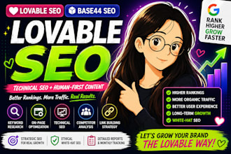 do lovable search engine optimization and base44 SEO for top google rankings