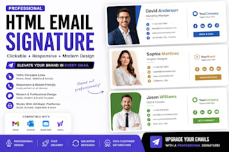create clickable email signature for gmail, outlook apple, mail