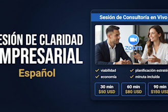 sesión de claridad empresarial en español