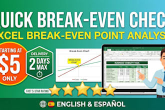 do a quick excel break even analysis