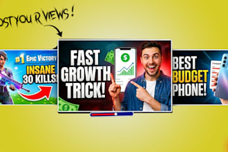 design viral clickbait youtube thumbnails