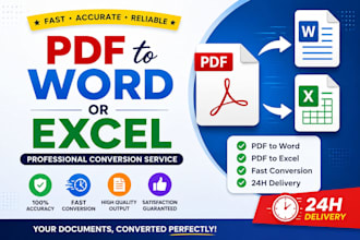 do accurate PDF to word and PDF to excel conversion