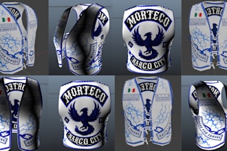 make fivem kuttes custom fivem clothing kuttes mc mc vest biker clothing kuttes