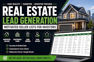 build targeted real estate lead lists for investors