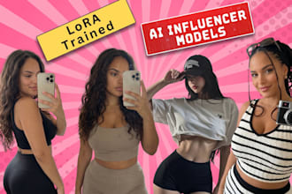 create realistic ai influencer model images and content for instagram and tiktok