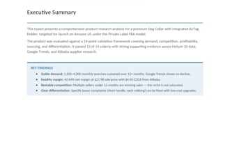 winning amazon fba product research with full validation report