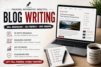 write quality blog articles and journalism style content