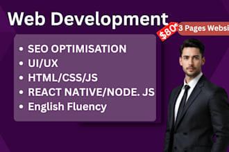 develop a professional and SEO friendly website for you