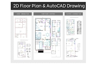 2d floor plans with electrical and plumbing layouts