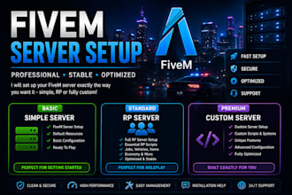 setup a fivem server for you