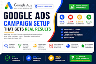 setup and optimize google ads ppc campaign for leads