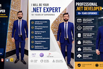 develop custom web application in dotnet core