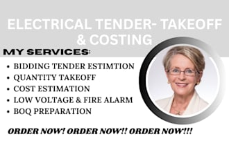 do electrical tender, fdas and low voltage cost estimation and quantity takeoff