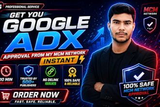 get you google admanager adx approval from my mcm network