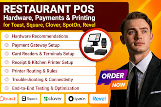 setup toast square clover spoton revel pos hardware