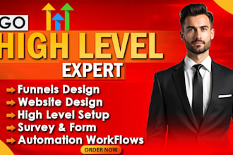 be your gohighlevel expert, emails SMS automation ghl sales funnel expert
