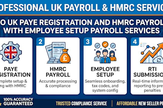 do UK paye registration and hmrc payroll with employee setup payroll services