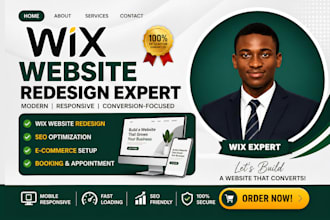 redesign wix website design wix website redesign wix website expert wix seo