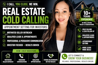 cold call motivated sellers and set appointments