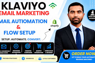 set up high converting klaviyo automation flows for shopify and ecommerce