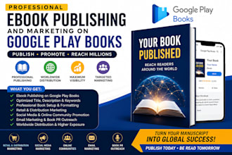 help you upload and publish your book on google play books