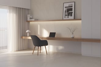 create quick interior visualization renders for presentations