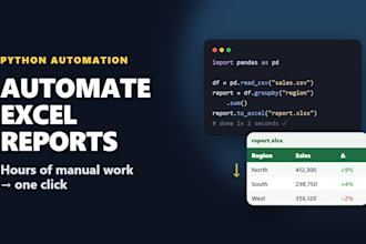 automate excel reports with a custom python script