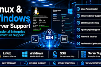 fix linux, windows server, ssh, apache and nginx issues