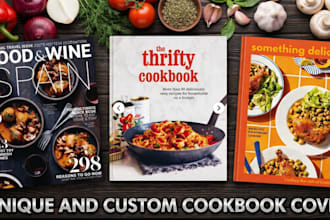 design cookbook, kindle cover, recipe book cover, cookbook cover and ebook cover