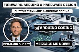 do pcb hardware,softare firmware,digital electronics,iot device,arduino coding