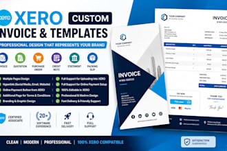 design xero invoice template for your business
