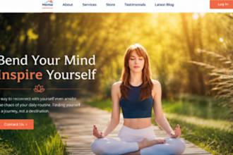 build wordpress yoga retreat website wellness retreat yoga class booking website