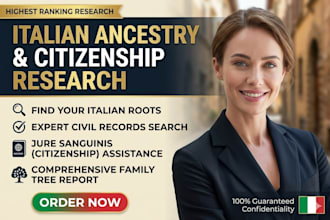 do expert italian genealogy and ancestry research
