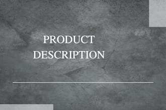 write excellent SEO amazon product descriptions