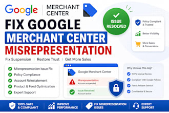 fix google merchant center misrepresentation fix merchant center suspension