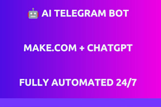build an ai powered telegram bot with make and chatgpt