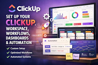 do clickup workspaces workflow automation dashboards data migration integration