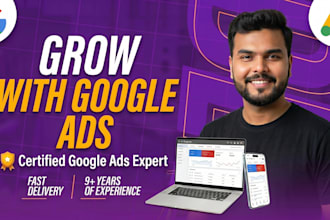 setup and manage your google ads campaigns, PPC adwords as your ads manager