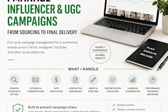 manage ugc and influencer marketing campaign for you