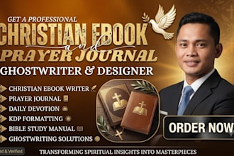 write and design a faith based christian devotional and prayer journal