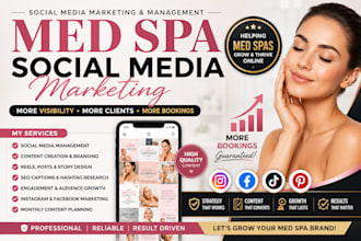 manage social media marketing for med spa aesthetic and wellness clinics