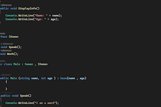 fix bugs and write cpp java and c sharp programming code