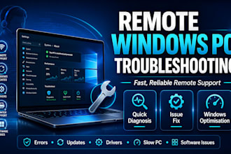 fix your windows PC issue remotely in a quick support session