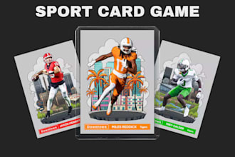 design sports trading card game basketball tcg card scorecard, card box mockup