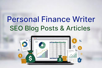 write SEO personal finance blog posts and articles