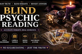deliver powerful blind psychic readings with raw clarity and accurate guidance