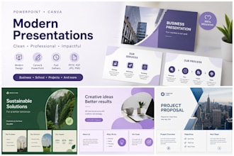 create modern tourism presentations for hotels and travel businesses